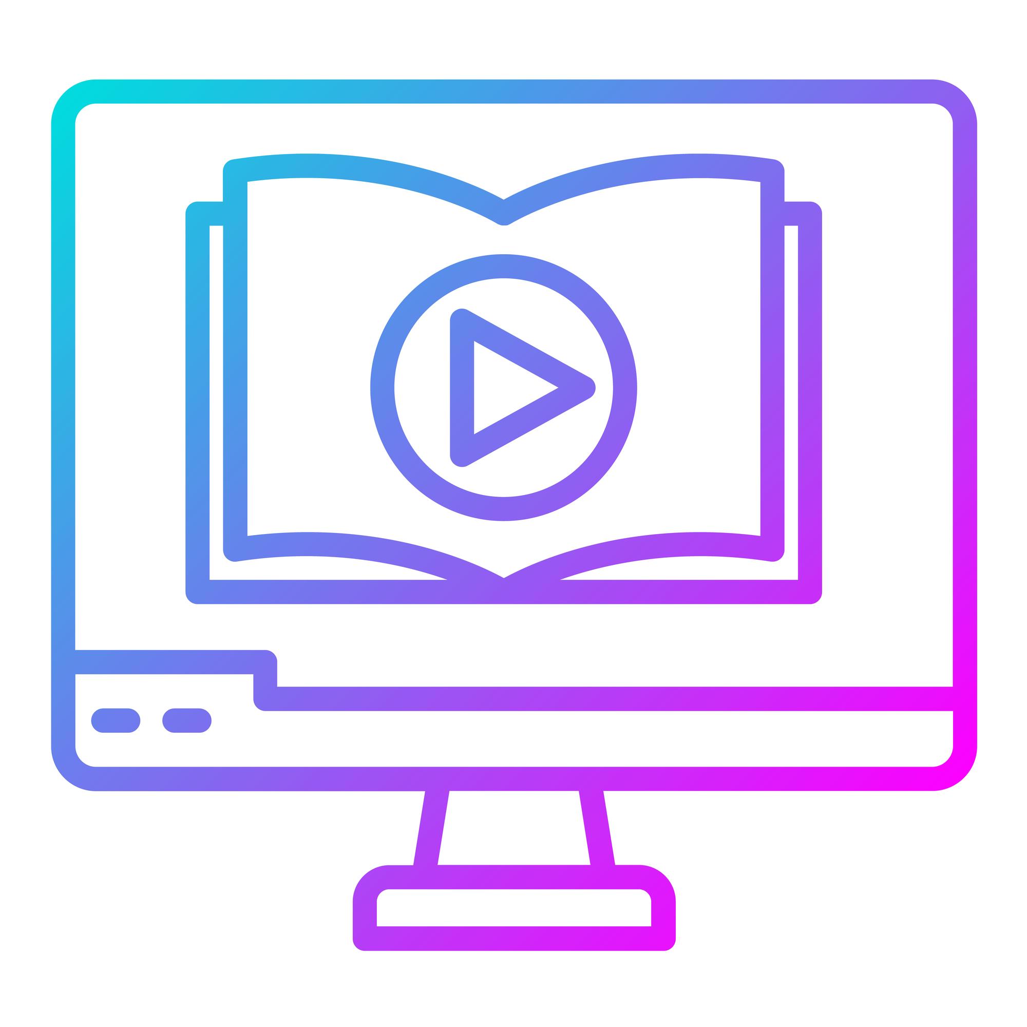 Video lesson platform icon